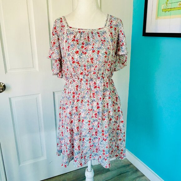 Sienna Sky Floral Summer Mini Dress (size S) - Picture 1 of 10